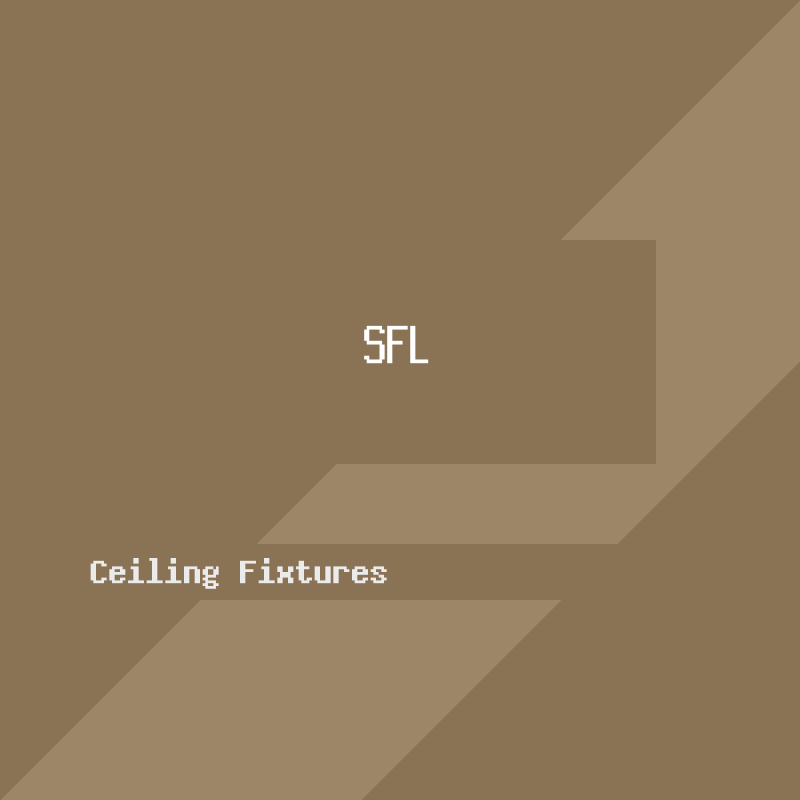 Semi-Flush Lantern — Brass